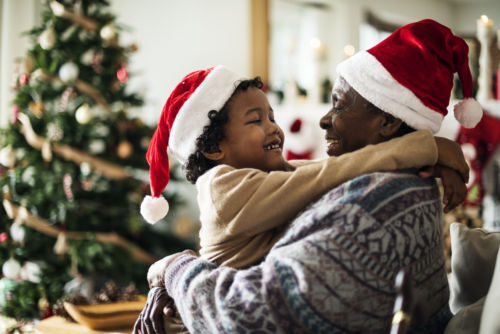 Dad and Son at Christmas - KM Family Law